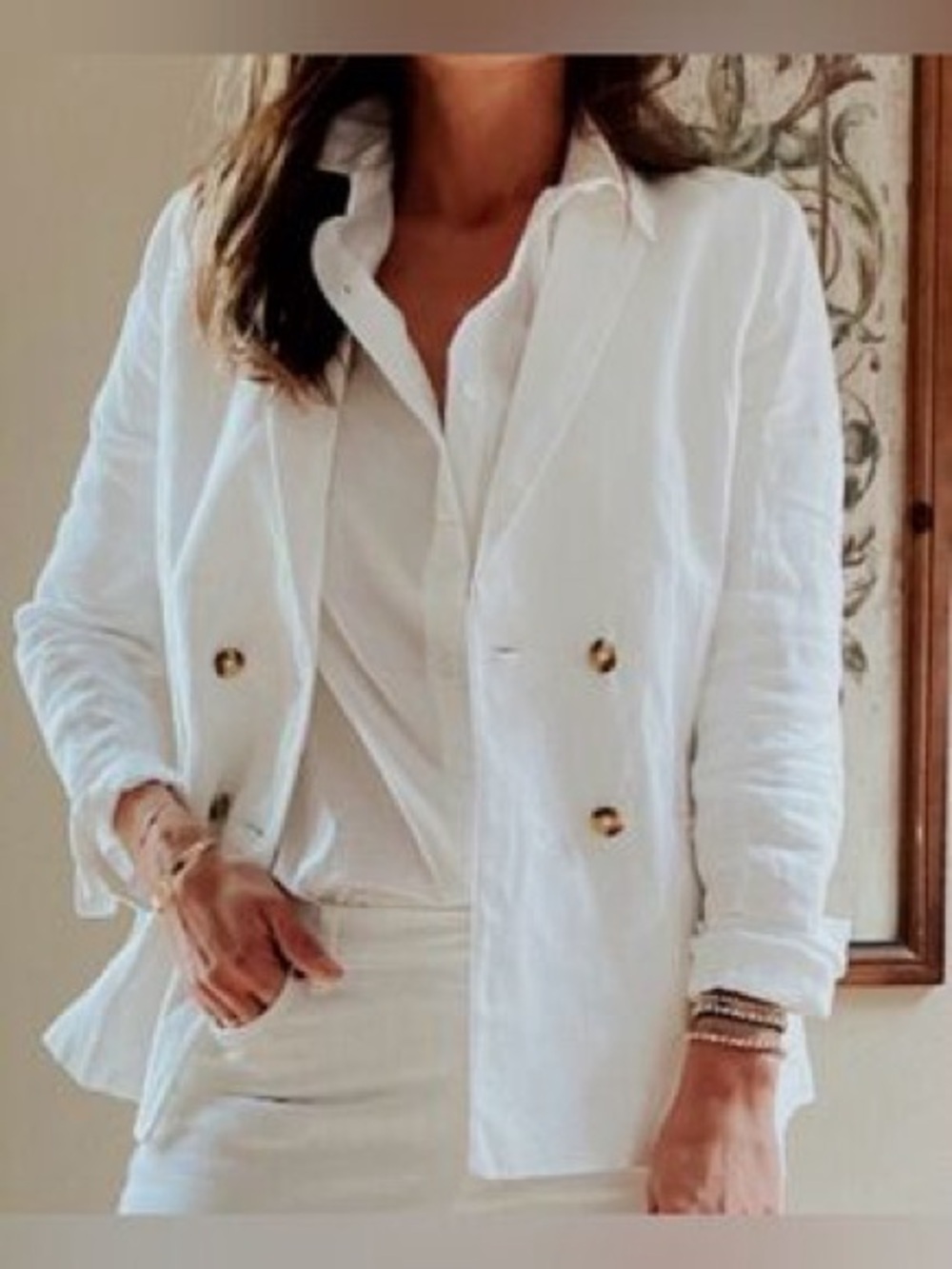 J. McLaughlin 100% Linen Blazer (6)